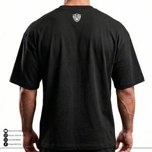 T-shirt noir à manches courtes pour homme, coupe classique, 100 % coton, imprimé aigle, vêtement décontracté, chemise de club de tir en plein air, unisexe - Product Image 2