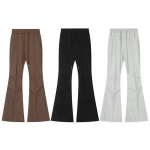Pantalon de jogging en molleton noir pour femme, intérieur brossé, finition anti-boulochage, vente en gros, fourniture OEM - Product Image 1
