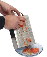 Parutan Tangan Stainless Steel untuk Wortel, Tomat & Kelapa Kadu Kash Shredder |   Parutan Serbaguna untuk Sayuran/Buah, Aman untuk Mesin Cuci Piring