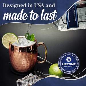 Ensemble de 24 tasses Moscow Mule en acier inoxydable de haute qualité avec placage en cuivre pur, grande taille 19 OZ - Product Image 3