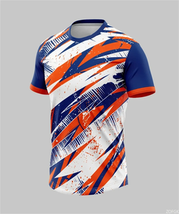 T-shirts de sport simples et tendance pour hommes, été, extérieur, manches régulières, imprimé 3D, formel, surdimensionné, respirant, pour la gym, 100% coton - Product Image 2