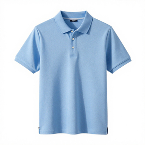 Chemise polo pour homme de haute qualité OEM, impression personnalisée du logo, polyester/coton, style décontracté chic, tricotée, anti-rides, pour le golf - Product Image 2