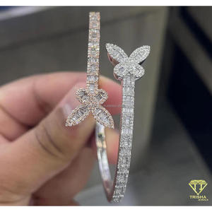สร้อยข้อมือเทนนิสประดับเพชรโมอิสซาไนต์แบบฮิปฮอป Trisha Jewels เงินแท้ 925 ชุบทองคำสีกุหลาบ สำหรับทุกเพศ เครื่องประดับหรูหรา ได้รับการรับรองจาก IGI - Product Image 3