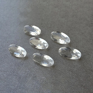 Cristal de quartz naturel AAA+ facetté, grande pierre précieuse ovale calibrée, pour la fabrication de bijoux - Product Image 4