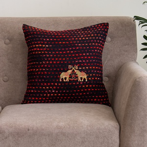 Funda de Cojín Tejida a Mano de Algodón, Estilo Étnico Boho, Decorativa para Sala de Estar, para Cojín de Sofá - Product Image 2