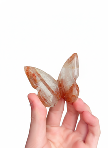 Papillon volant en cristal de haute qualité, chalcédoine bleue, pierre de guérison, ailes sculptées, papillon 3D & décoration d'intérieur, grossiste - Product Image 2