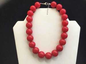 Collier de perles de jade vertes, forme de boule ronde, style classique, bijoux de mode unisexe - Product Image 3