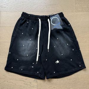 Shorts personnalisés délavés à l'acide pour hommes, en tissu épais, style vintage, imprimé graphique, décontractés, avec cordon de serrage, streetwear, vente en gros - Product Image 4