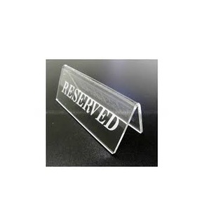 9 Pack Gold Acrylic Sign <b>Holder</b> 4x6 Double Sided <b>Table</b> Menu Display Stand T-Shape Place Card <b>Holder</b> for Wedding Event Restaurant - Product Image 5