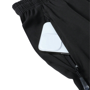 Shorts de course à séchage rapide pour hommes, taille élastique, légers, respirants, pour l'entraînement sportif, la gym, la plage, avec poches zippées - Product Image 4