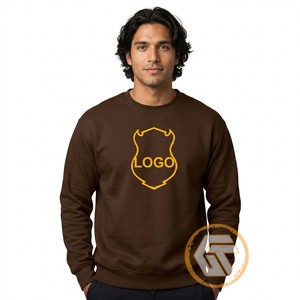 GREEK TREASURES Customized Iota | Phi 100% Cotton Fleece Solid Embroidered Crew Neck Regular Fit Breathable <b>Men's</b> Sweatshirt - Product Image 2