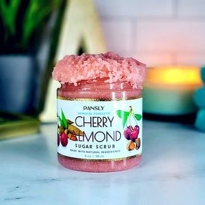 Bodyscrub Exfoliant Hydratant Fait à la Main Gommage Fruité Cerise Amande Corps Sucre - Product Image 2