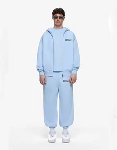 ชุดวอร์มผู้ชาย คุณภาพพรีเมียม ชุดกีฬา ชุดออกกำลังกาย ชุดฟิตเนส ขายดี ชุดวอร์มหนาบุขนสำหรับฤดูหนาว มีซิป - Product Image 1