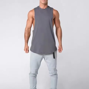 Men Gym <b>Stringer</b> Tank Top Deep Cut Sleeveless Bodybuilding Workout Shirt Athletic Training <b>Vest</b> Custom Wholesale - Product Image 2