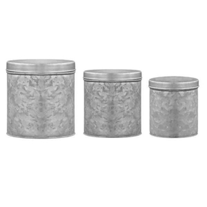 Home <b>Kitchen</b> Spice Sugar Tea Coffee Galvanized Canister Clip-on Lid Modern Design Handcrafted Eco-Friendly <b>Storage</b> Container - Product Image 2