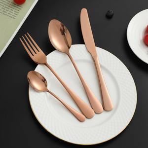 Gold Metal Handle Cutlery Set Luxury Designer <b>Flatware</b> For Dining Parties Weddings Restaurants And Elegant Table Settings - Product Image 4