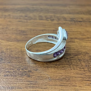 Anillo de Amatista de 3.5 Gramos, Joyería Fina con Gema Tallada en Plata de Ley 925, Ligero, para Uso Diario, Ideal para Regalo - Product Image 3