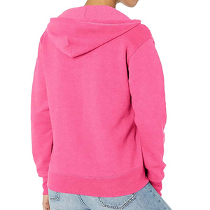 Sweat à capuche zippé pour femme, personnalisable, vente en gros, décontracté, hiver, style urbain tendance, usage quotidien, fournisseur d'usine - Product Image 3