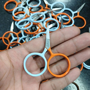 Wholesale Sewing Embroidery Scissors Stainless Steel Sharp Point Thread <b>Cutter</b> with Private Label Custom Logo - Product Image 1