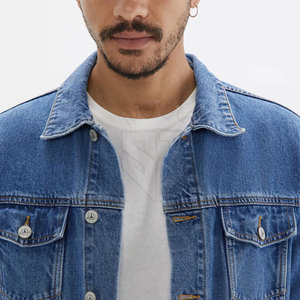 Custom Unisex 100% Cotton Jeans Jackets Premium Casual Breathable Eco-Friendly <b>Button</b> Front Daily Outdoor Clothing - Product Image 5