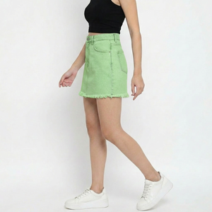 Jupes en jean tendance pour femmes, collection décontractée la plus vendue avec services de personnalisation de marque, services d'étiquetage privé et services OEM - Product Image 5