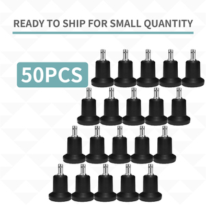 Stationary Plastic <b>Furniture</b> Casters 2 Inch M11x22 Friction Neck Stem Heavy Duty Bell Glides for Hospital Kitchen Chair Desk - Product Image 5