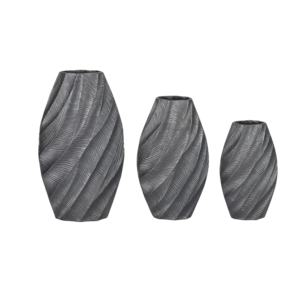 Lining Metal Flower <b>Vase</b> for Corner Living Room Home Decor <b>Floor</b> <b>Standing</b> Unbreakable Aluminium Casted <b>Vase</b> - Product Image 1