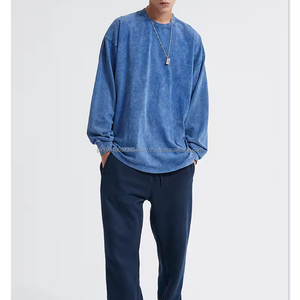 Sudadera Unisex de alta calidad Sudadera personalizada lavada para hombre y mujer Sudaderas casuales de gran tamaño de hip hop de tamaño libre - Product Image 6