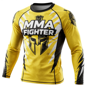 Camisetas Rash Guard de Alta Calidad en Rojo y Negro con Logotipo Personalizado por Sublimación para MMA y Fitness, Manga Larga para Adultos - Product Image 4