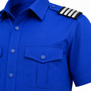 Camisa de Uniforme de Guardia de Seguridad para Hombre 2026, Venta al por Mayor, Transpirable, de Poliéster y Algodón, Manga Corta - Product Image 5