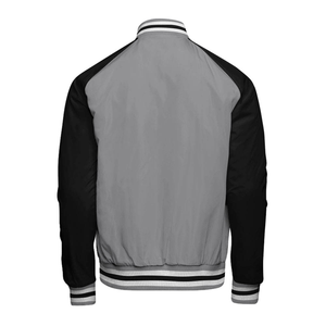 Good quality <b>Men's</b> <b>White</b> Canvas Varsity <b>Jacket</b> Eco-Friendly Breathable Windproof Quick Dry High Street Style Winter - Product Image 4