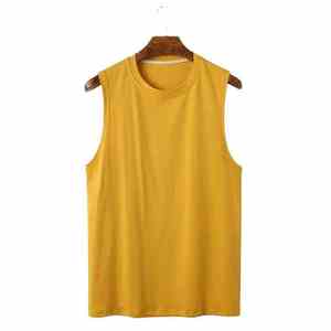 เสื้อกล้ามออกกำลังกายผู้ชายแบบขายส่ง แห้งเร็ว ระบายอากาศดี พร้อมโลโก้สั่งทำ สำหรับวิ่งและฟิตเนส - Product Image 4