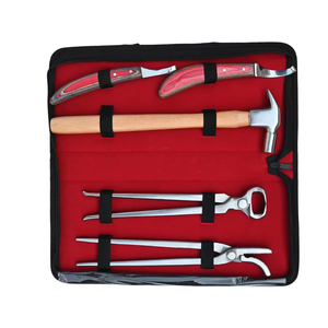 Kit de Herramientas de Herrador de Alta Resistencia: Alicates para Pezuñas, Clavillero, Escofina, Martillo, Set de Cuidado Equino con Estuche, Acero Inoxidable, Certificado CE - Product Image 3