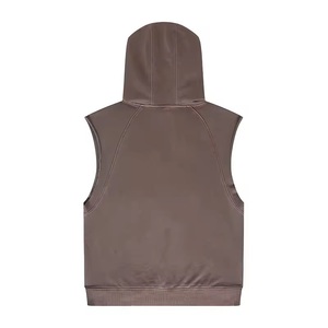 Sudadera sin mangas para hombre, personalizada, informal, deportiva, para gimnasio, fitness, correr, ajustada, de verano, CP-MH-10 - Product Image 2