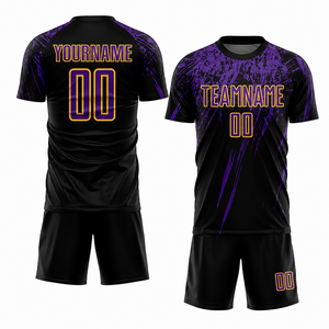 Camisetas de Fútbol de Manga Corta Sublimadas OEM con Logotipo Personalizado, Antibacterianas, de Secado Rápido, Transpirables, de Tela de Poliéster para Club - Product Image 3