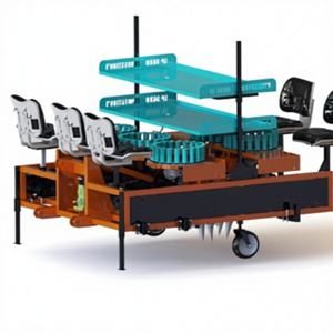 Sabin Semoir numérique semi-automatique multi-cultures (Spécial semis d'oignons) pour tracteur, avec boîte de vitesses, moteur et roulement - Product Image 1