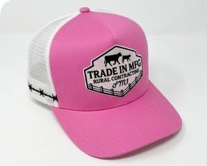 Gorra Trucker Clásica Personalizada Ajustable de 6 Paneles con Rayas, Malla, Parche de Cuero con Logotipo, Lona/Jersey, Unisex, para Adultos, Verano - Product Image 1