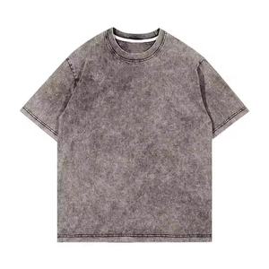 Nouveau style T-shirt unisexe rose poudré délavé effet vintage en coton doux coupe décontractée streetwear minimaliste haut d'été personnalisé - Product Image 4