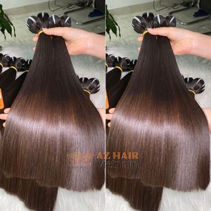 Precio al por mayor Paquetes de cabello de trama de longitud corta 100% Extensiones de cabello humano vietnamita de buena calidad - Product Image 6