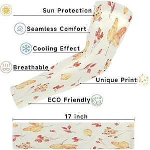 Mangas de poliéster rojas para brazos, para béisbol, baloncesto, fútbol – Equipo deportivo sin costuras - Product Image 3