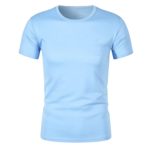 Camiseta de Manga Corta para Hombre, Cuello Redondo, Color Negro, Corte Regular, Secado Rápido, Tejido de Punto, Estilo Casual, Material Jersey - Product Image 4