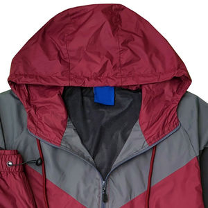 Ensemble de survêtement coupe-vent personnalisé pour homme, color block, à capuche, imperméable, pour le sport, la course à pied, le jogging, deux pièces, tenue de plein air - Product Image 3