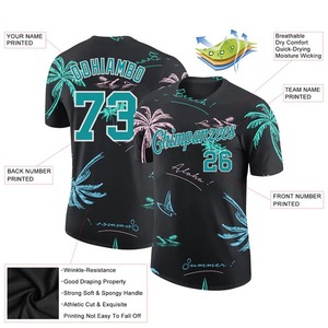 Camiseta Deportiva Personalizada con Sublimación Completa, Camiseta de Equipo para Partidos, Absorbe la Humedad, Transpirable, de Secado Rápido, Uniforme de Entrenamiento (123 caracteres) - Product Image 3