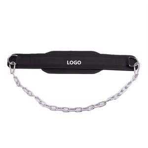 <b>Weight</b> Lifting Dip Belt Neoprene Back Belt with Chain for Gym Bodybuilding Pull up Strength <b>Training</b> Load Waist Strap Dip Belt - Product Image 4