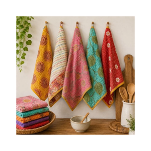 Paño de Cocina de Algodón con Bordado de Aves, 40x60cm, 180GSM, 200TC, Tejido Waffle, BSCI OEKO TEX, Bajo MOQ, OEM ODM, India, Hostelería - Product Image 4
