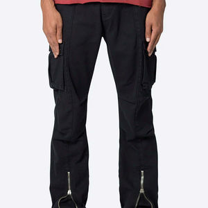 Pantalon cargo décontracté pour homme, coupe droite, respirant, léger, été, personnalisable, fermeture à cordon réglable, fabriqué au Pakistan - Product Image 3