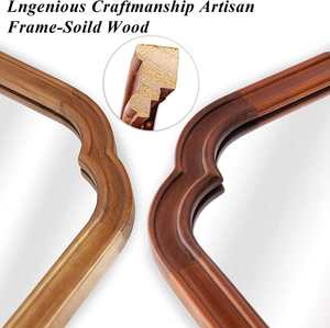 Marco de Espejo Decorativo Hecho a Mano, Adorno Artístico para Sala de Estar y Dormitorio - Product Image 6