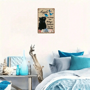 Targa Rustica Vintage in Alluminio 12x8 Pollici - Stile Fattoria - TikTok per Servizio Ritiro Temu - Product Image 3