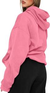 Hoodie tricoté d'hiver pour femme, doux et premium, texture peluche chaude, streetwear, coupe décontractée, extensible, confort quotidien, extérieur, lisse - Product Image 6