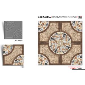 Vistaar Brand Outdoor Parking Floor Tiles 400x400mm Gray Porcelain Digital Best Price Export Quality Wood Material - Product Image 3